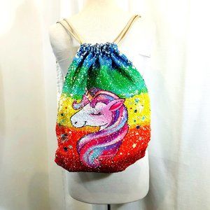 Unicorn Backpack / Bag with Flip Sequins